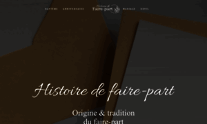 Histoiredefairepart.fr thumbnail