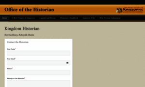 Historian.ansteorra.org thumbnail