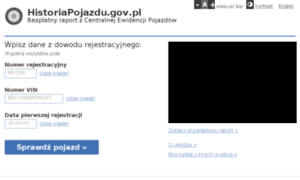 Historiapojazdu.gov.pl thumbnail