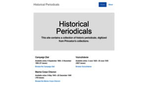 Historicperiodicals.princeton.edu thumbnail