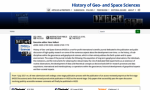 History-of-geo-and-space-sciences.net thumbnail