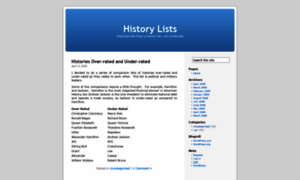 Historylist.wordpress.com thumbnail