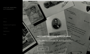 Historymakersautographs.com thumbnail