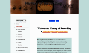 Historyofrecording.com thumbnail