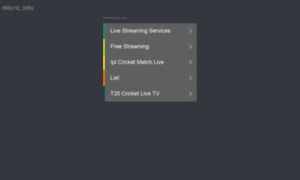Hitcric.info thumbnail