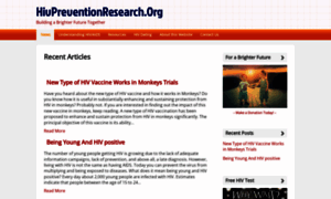 Hivpreventionresearch.org thumbnail