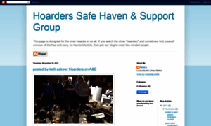 Hoarderssafehavensupportgroup.blogspot.com thumbnail