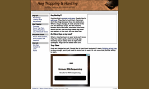 Hogtrapping.com thumbnail