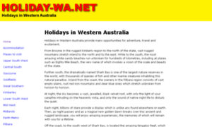 Holiday-wa.net thumbnail