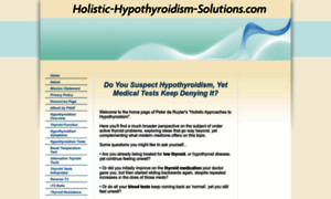 Holistic-hypothyroidism-solutions.com thumbnail