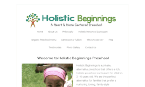 Holisticbeginningspreschool.com thumbnail