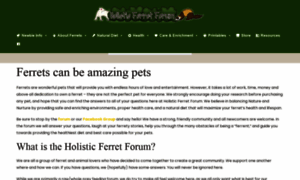 Holisticferretforum.com thumbnail