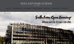 Hollandparkschool.co.uk thumbnail