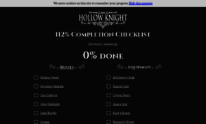 Hollowknightchecklist.com thumbnail