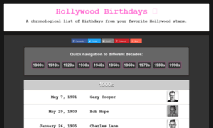 Hollywood-birthdays.com thumbnail