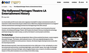 Hollywoodpantagesblog.com thumbnail