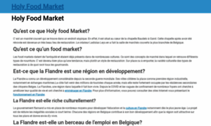 Holyfoodmarket.be thumbnail