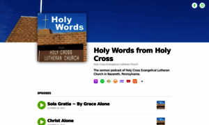 Holywordsfromholycross.buzzsprout.com thumbnail