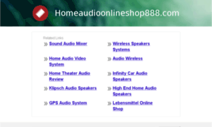 Homeaudioonlineshop888.com thumbnail