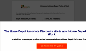 Homedepot.corporateperks.com thumbnail