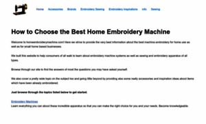 Homeembroiderymachine.com thumbnail