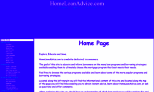 Homeloanadvice.com thumbnail