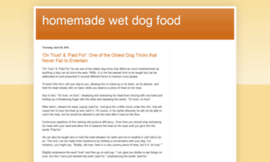 Homemade-wet-dog-food.blogspot.com thumbnail