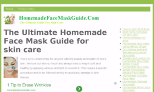 Homemadefacemaskguide.com thumbnail
