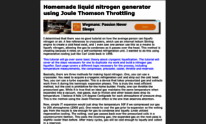 Homemadeliquidnitrogen.com thumbnail