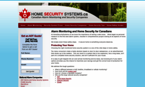 Homesecuritysystems.ca thumbnail