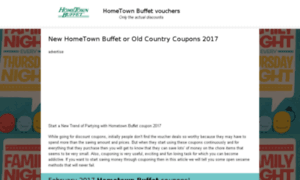 Hometownbuffetcoupons.org thumbnail