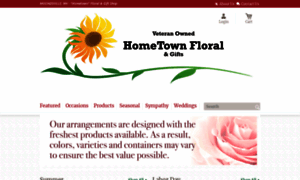 Hometownfloralandgiftshop.com thumbnail