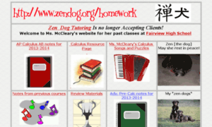 Homework.zendog.org thumbnail