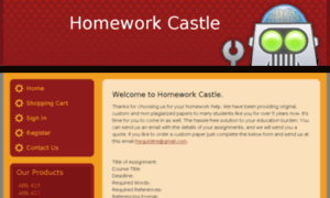 Homeworkcastle.com thumbnail