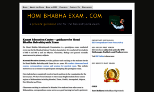 Homibhabhaexam.com thumbnail