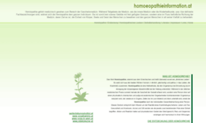 Homoeopathieinformation.at thumbnail
