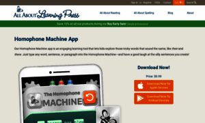 Homophonemachine.allaboutlearningpress.com thumbnail