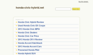 Honda-civic-hybrid.net thumbnail