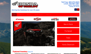 Hondamotorcyclesofshelby.com thumbnail