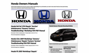 Hondaownersmanuals.info thumbnail