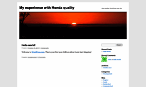 Hondaquality.wordpress.com thumbnail