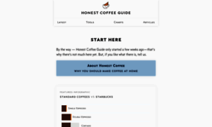 Honestcoffeeguide.com thumbnail