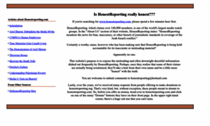 Honestreporting.org thumbnail