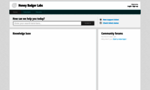 Honeybadgerlabs.freshdesk.com thumbnail