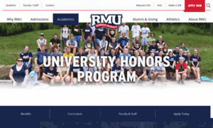 Honors.rmu.edu thumbnail