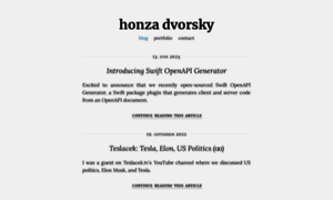 Honzadvorsky.com thumbnail