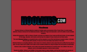 Hoolmes.com thumbnail