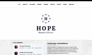 Hopebaptistchurch.info thumbnail