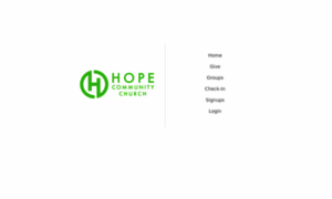 Hopecc.churchcenteronline.com thumbnail