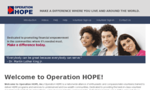 Hopecorps.operationhope.org thumbnail